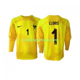 Koszulka Francja Hugo Lloris 1 Bramkarska Trzeci Stroje Piłkarskie World Cup 2022 Długi Rękaw